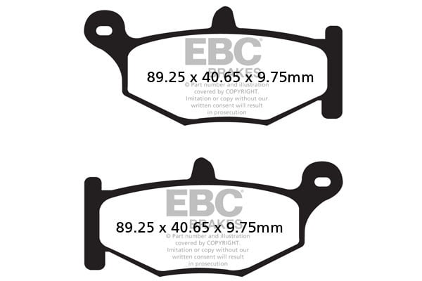 EBC Brakes FA419HH Double-H Series Sintered Brake Pads EBC Brakes FA419HH Double-H Series Sintered Brake Pads