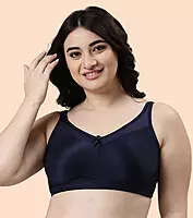 Enamor Hidden X-Frame and Smoothening Full Support Everyday Bra - Jiggle control, Non Padded, Wirefree, Full Coverage - FB12
