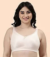 Enamor Hidden X-Frame and Smoothening Full Support Everyday Bra - Jiggle control, Non Padded, Wirefree, Full Coverage - FB12