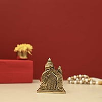 Brass Kuber - 3 inch Height | Auspicious Brass Idol of Kuber for Prosperity and Financial Well-being