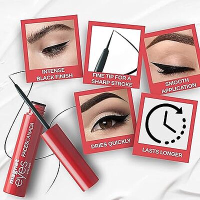 FACES CANADA Magneteyes Eyeliner - Black, 3.5ml