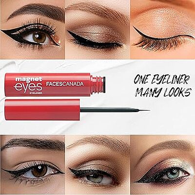 FACES CANADA Magneteyes Eyeliner - Black, 3.5ml