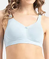 Jockey Wirefree Non Padded Super Combed Cotton Elastane Stretch Full Coverage Everyday Bra with Concealed Shaper Panel - FE41