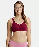 Jockey Wirefree Non Padded Super Combed Cotton Elastane Stretch Full Coverage Everyday Bra with Concealed Shaper Panel - FE41