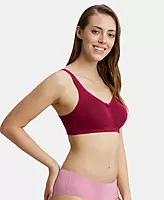 Jockey Wirefree Non Padded Super Combed Cotton Elastane Stretch Full Coverage Everyday Bra with Concealed Shaper Panel - FE41