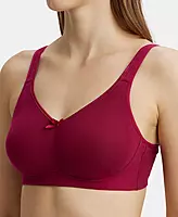 Jockey Wirefree Non Padded Super Combed Cotton Elastane Stretch Full Coverage Everyday Bra with Concealed Shaper Panel - FE41