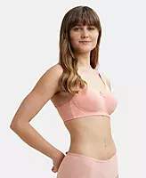 Jockey Wirefree Non Padded Super Combed Cotton Elastane Stretch Full Coverage Everyday Bra with Concealed Shaper Panel - FE41