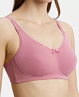 Jockey Wirefree Non Padded Super Combed Cotton Elastane Stretch Full Coverage Everyday Bra with Concealed Shaper Panel - FE41