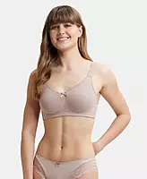 Jockey Wirefree Non Padded Super Combed Cotton Elastane Stretch Full Coverage Everyday Bra with Concealed Shaper Panel - FE41