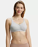 Jockey Wirefree Non Padded Super Combed Cotton Elastane Stretch Full Coverage Everyday Bra with Concealed Shaper Panel - FE41