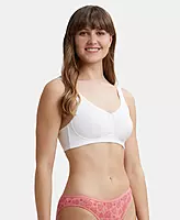 Jockey Wirefree Non Padded Super Combed Cotton Elastane Stretch Full Coverage Everyday Bra with Concealed Shaper Panel - FE41