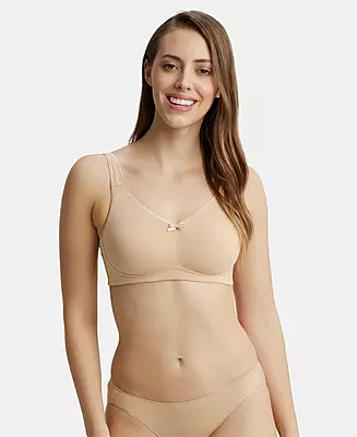 Jockey Wirefree Non Padded Super Combed Cotton Elastane Stretch Full Coverage Everyday Bra with Concealed Shaper Panel - FE41 Jockey Wirefree Non Padded Super Combed Cotton Elastane Stretch Full Coverage Everyday Bra with Concealed Shaper Panel - FE41
