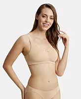 Jockey Wirefree Non Padded Super Combed Cotton Elastane Stretch Full Coverage Everyday Bra with Concealed Shaper Panel - FE41