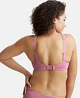 JOCKEY Wirefree Padded Super Combed Cotton Elastane Stretch Full Coverage Plus Size Bra with Broad Cushioned Fabric Strap FE78