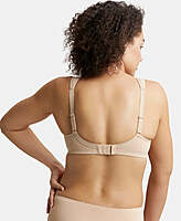 JOCKEY Wirefree Padded Super Combed Cotton Elastane Stretch Full Coverage Plus Size Bra with Broad Cushioned Fabric Strap FE78