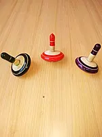 Channapatna Wooden Spinning Tops Toy Set