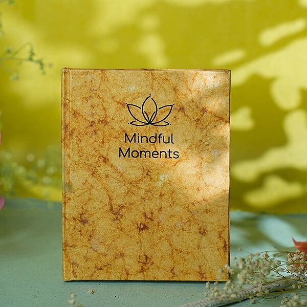 Blank Journal - Mindful Moments- Batik Amber
