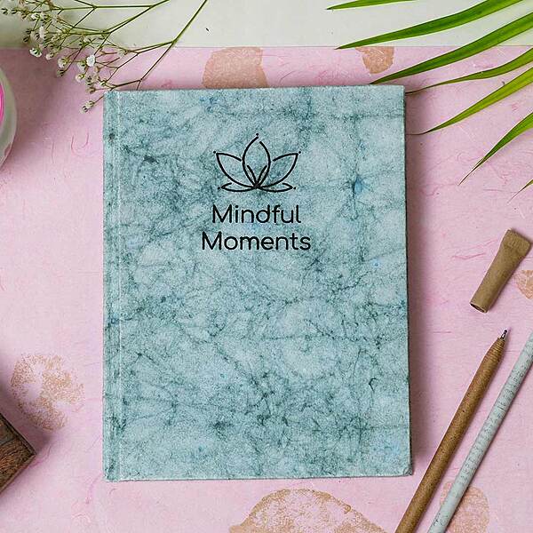 Blank Journal- Mindful Moments- Batik Mint