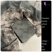 Chanderi Salwar Suits with pretty kanta work  FLCCSCR20850