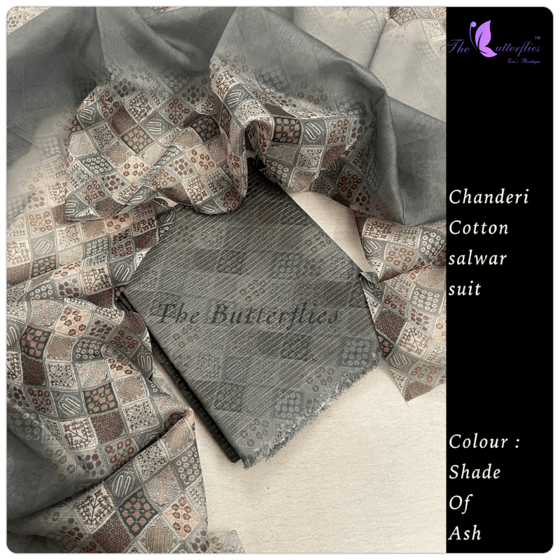 Chanderi Salwar Suits with pretty kanta work  FLCCSCR20850