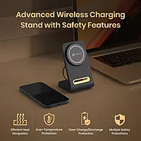 Portronics Flux 15W Qi2 Enabled Wireless Charger, iPhone 15/15 Plus/15 Pro/15 Pro Max (Black) Portronics Flux 15W Qi2 Enabled Wireless Charger, iPhone 15/15 Plus/15 Pro/15 Pro Max (Black)
