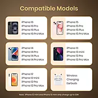 Portronics Flux 15W Qi2 Enabled Wireless Charger, iPhone 15/15 Plus/15 Pro/15 Pro Max (Black) Portronics Flux 15W Qi2 Enabled Wireless Charger, iPhone 15/15 Plus/15 Pro/15 Pro Max (Black)