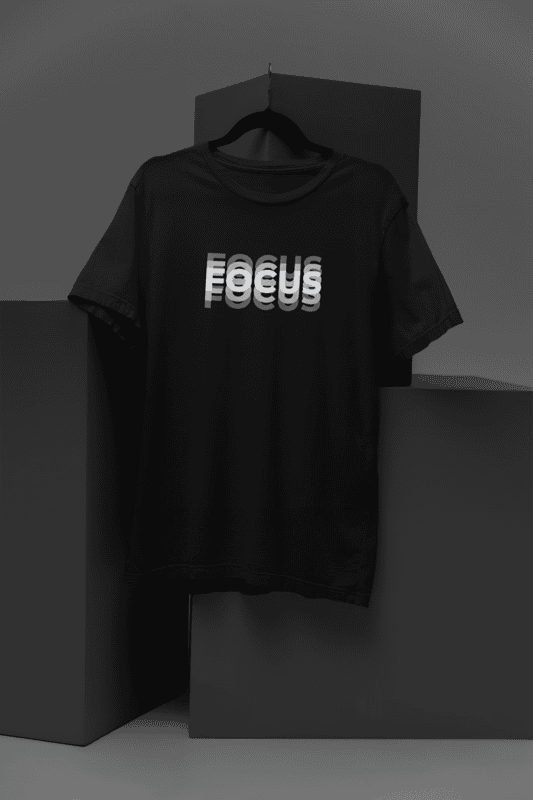 FOCUS Oversized black tshirt
