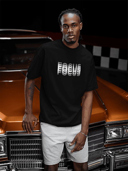 FOCUS Oversized black tshirt