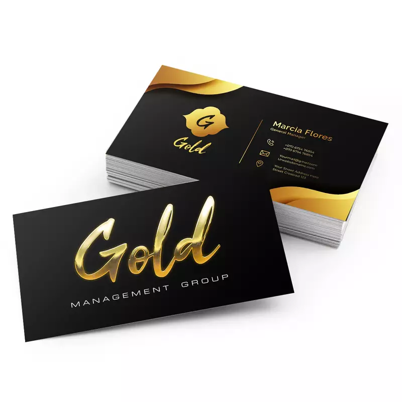 Raised Foil Visiting Cards