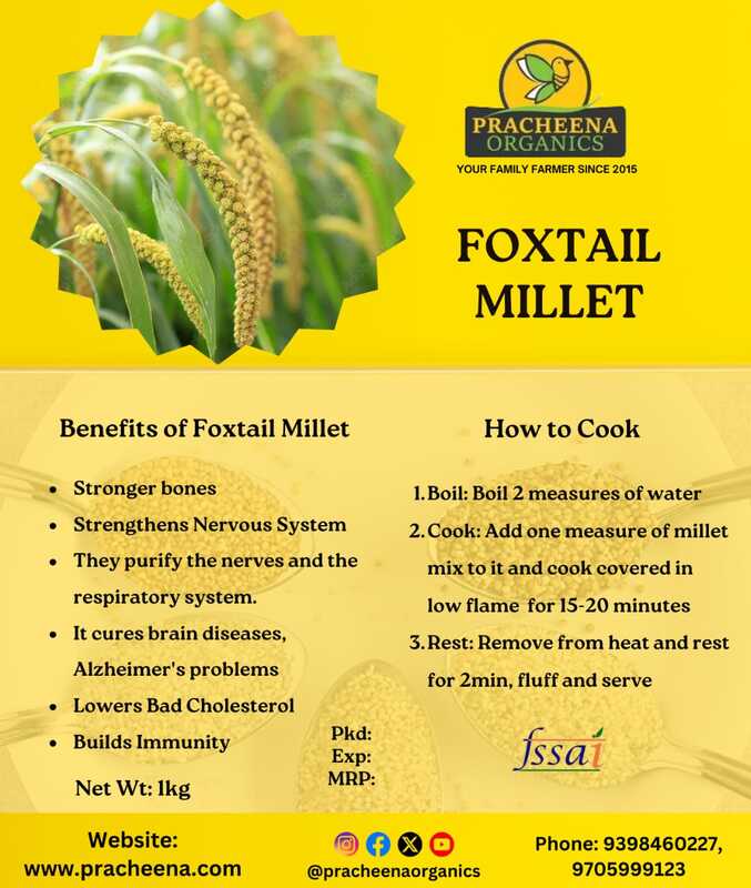 millets(foxtail millets- korralu)(500gms, 1kg)