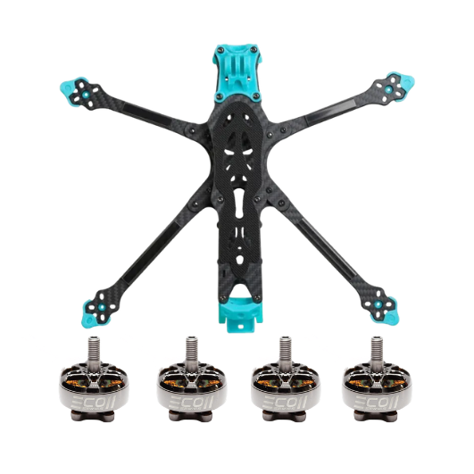FOXEER Mega Aura 7 O3 cinematic frame with EMAX ECO 2807 motors.