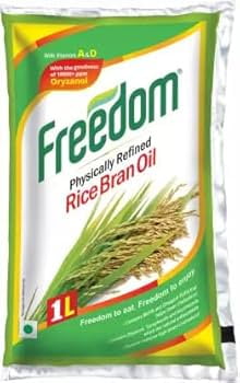 FREEDOM PHYSICALLY REFINED RICE BRAN OIL POUCH - 1L