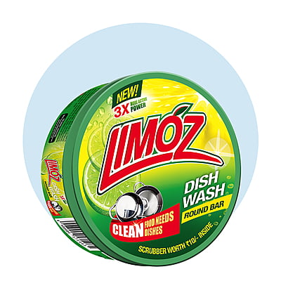 LIMOZ | Dish Wash Round Bar 500G (Pack of 6)