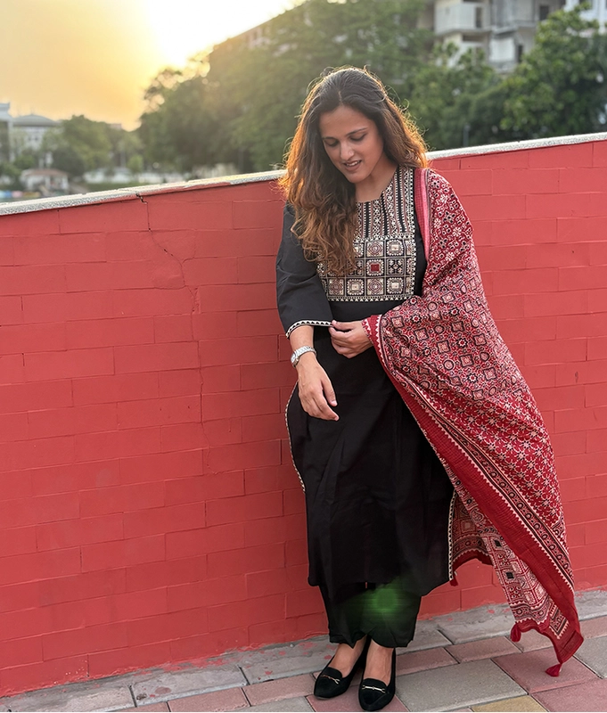 Ajrakh Charm Suit Set