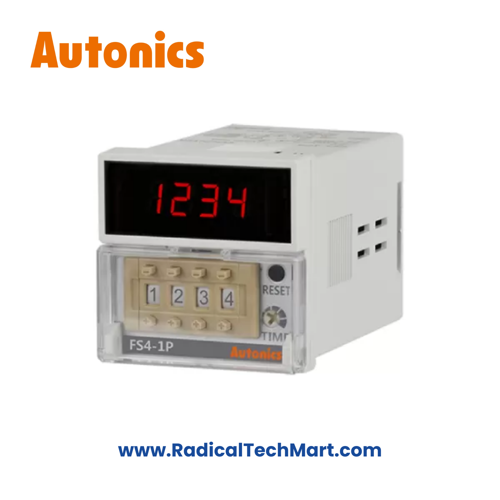 Autonics FS4-1P2 Digital Counter with LED Display and Relay Output