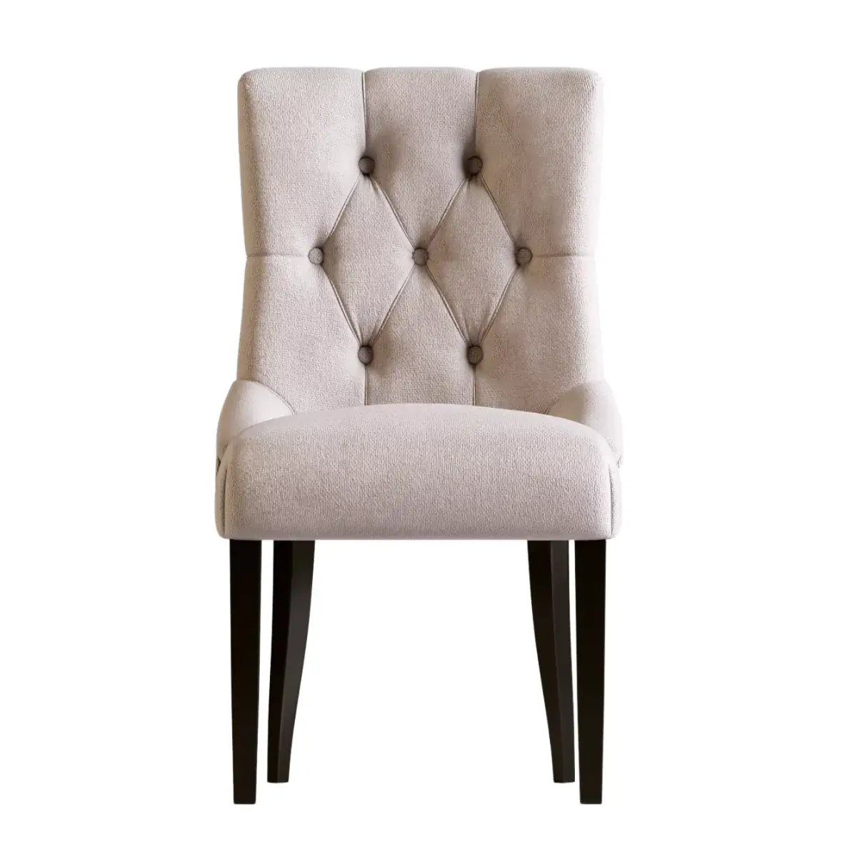 Premium 8-Seater White Dining Table Set with Tufted Upholstered Chairs � Elegant Modern Classic Design