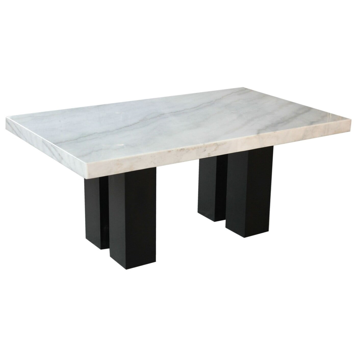 Modern 7 Piece Marble Dining Table Set with Upholstered Chairs  Elegant Gray Black Finish