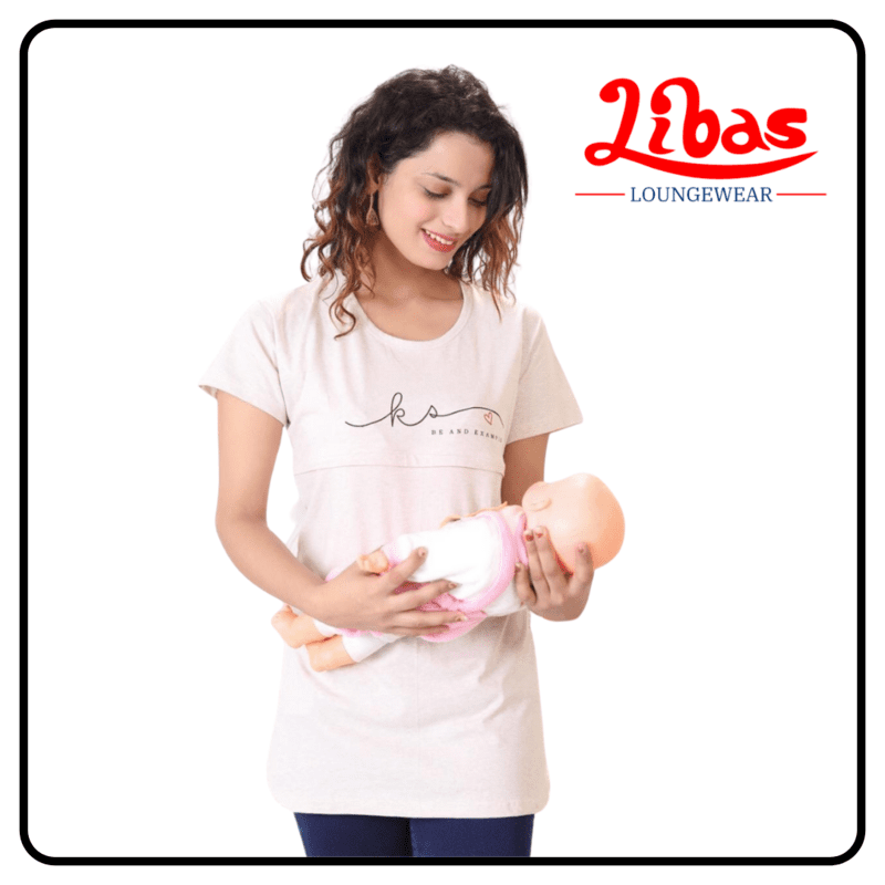 Easy Feeding Maternity T-Shirt-FT003 Easy Feeding Maternity T-Shirt-FT003