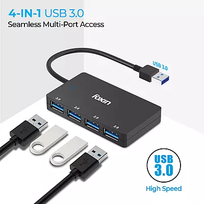 USB HUB 4 PORT FUH-004 (USB 3.0X1, 2.0X3)