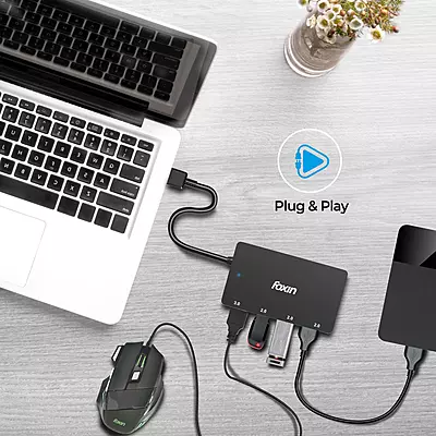 USB HUB 4 PORT FUH-004 (USB 3.0X1, 2.0X3)