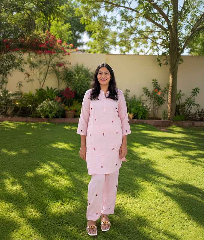 Rosy Petal Kurta Set