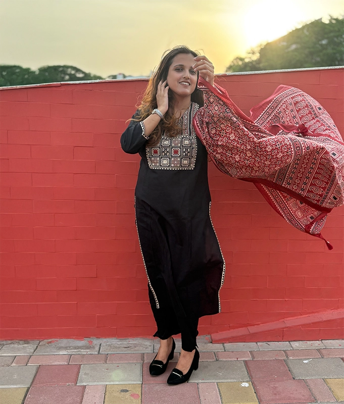 Ajrakh Charm Suit Set