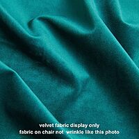 Furnlluxra Modern Teal Velvet Bar Stools with Channel Tufting & 30" Black Metal Legs