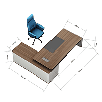 Furnlluxra Executive Desk Reversible Return 2.0M
