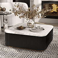 Designer Marble Tea Tables | High-End Contemporary Style