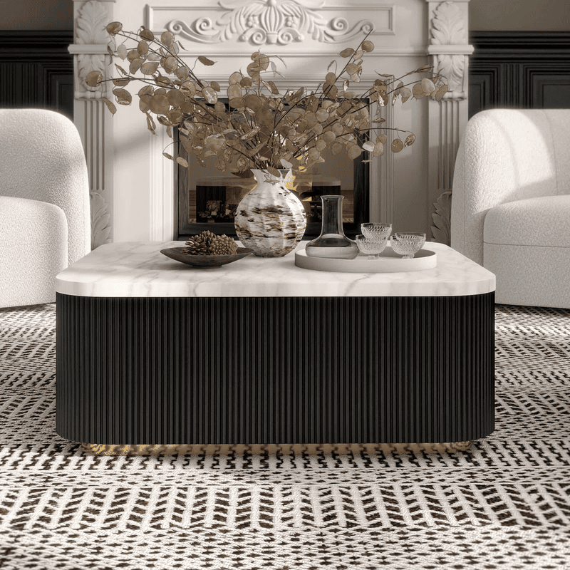 Designer Marble Tea Tables | High-End Contemporary Style