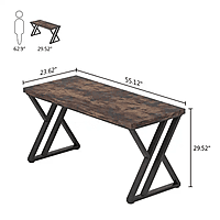 55" Heavy Duty Computer Desk, Office Desk
