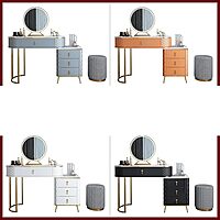 Luxury Dressing Table Storage Cabinet One Size Solid Wood Dressing Table Bedroom Modern Makeup