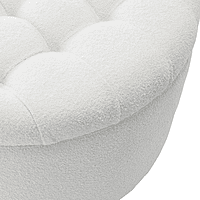 Furnlluxra Upholstered Ottoman in towl fabric