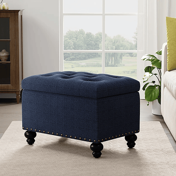 Furnlluxra 23.6' W Rectangle Upholstered Storage Ottoman